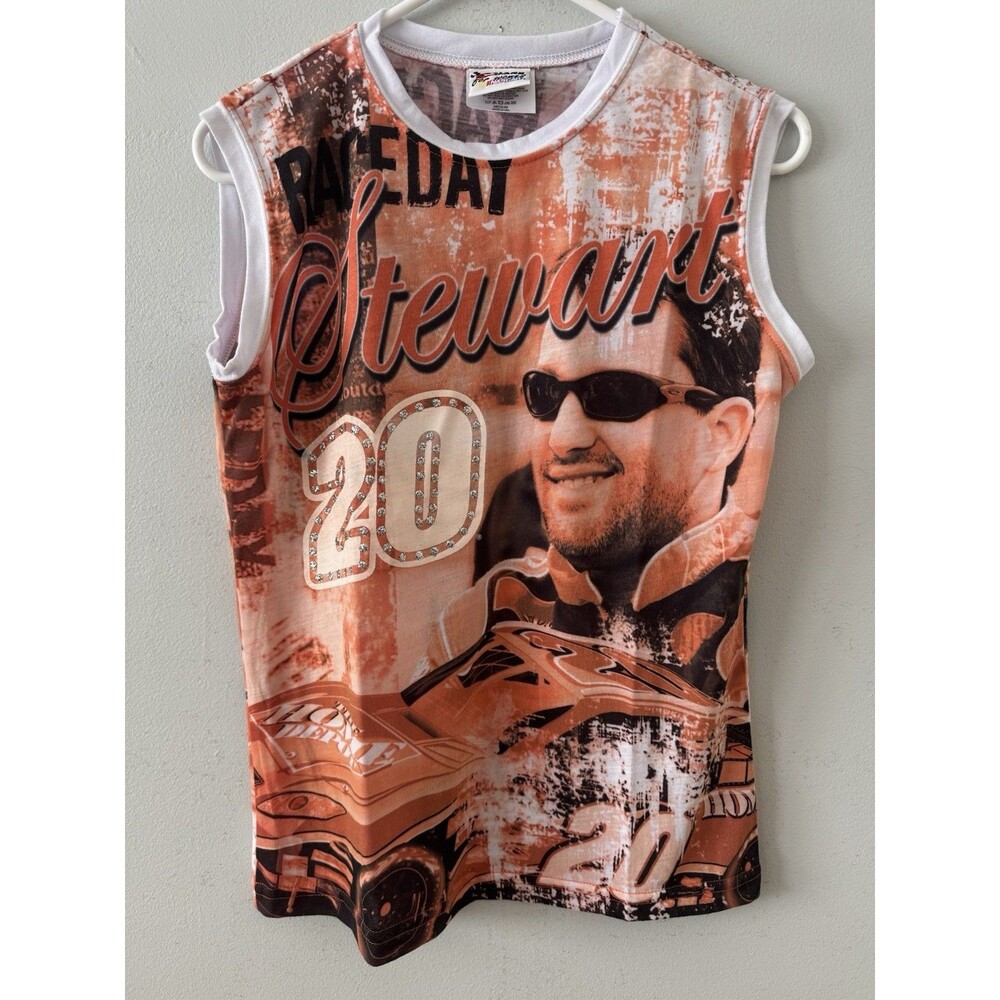 Vintage Chase Authentics Women's Nascar Tony Stewart Tank Top Size M‎ USA